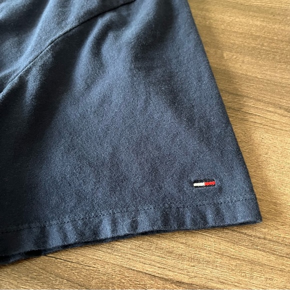 Tommy Jeans Navy Embroidered Tee Shirt - Picture 7 of 9